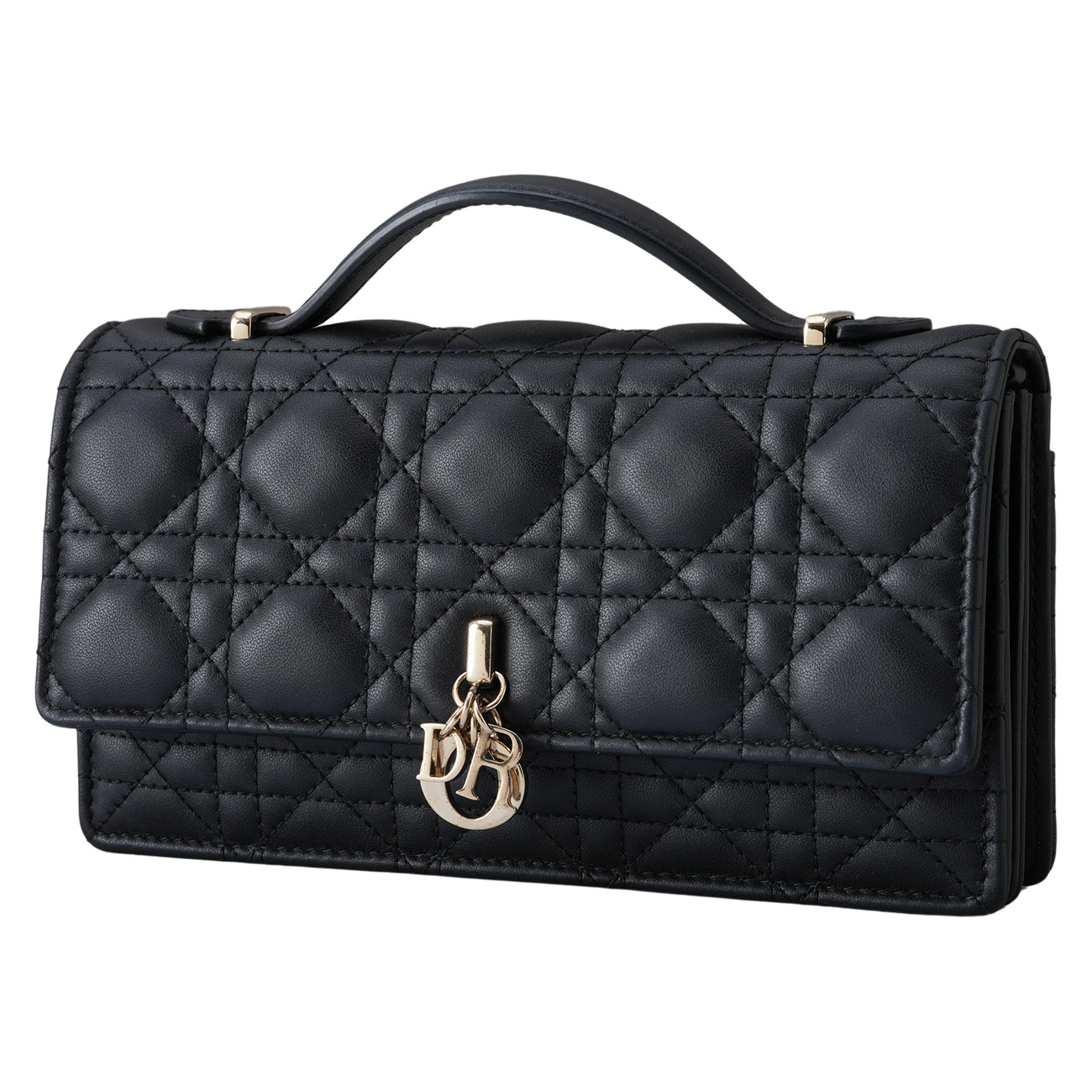 CHRISTIAN DIOR(USED)디올 마이디올 미니 탑핸들 체인 숄더백 블랙